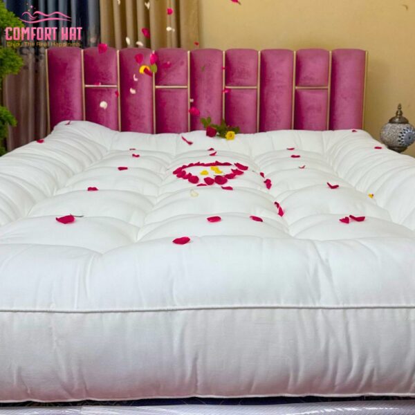 ({4/7 ফুট} ৪ ইঞ্চি) PREMIUM SOFT EUROPEAN BED TOPPER – Basic Comfort