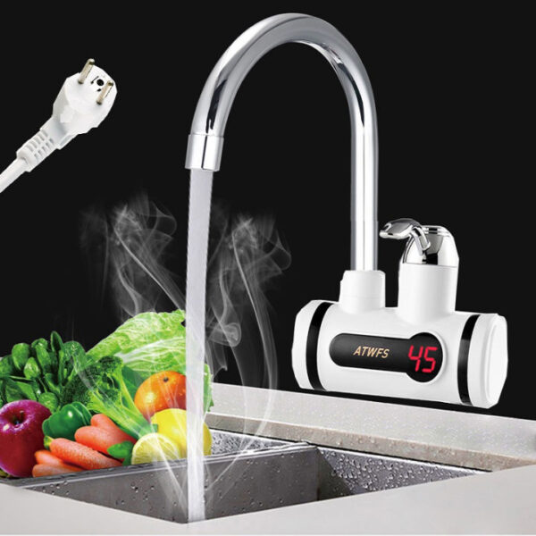 Instant Electric Hot Water Tap for Basin - ৫ সেকেন্ডে গরম পানি (Sink Mounted) - 3000W Fast Heating